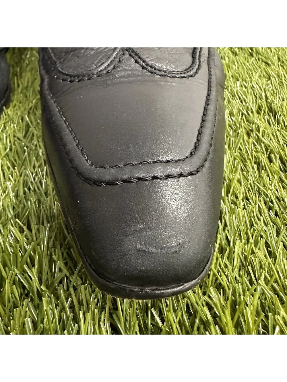 Dolce & Gabbana Dress Shoes Wing Tip Black Stitch Mens EU 46 US 12